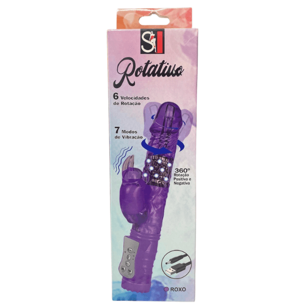 Conejito Rotativo Morado recargable - Mi tienda