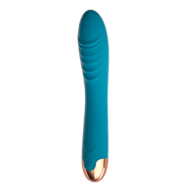 VIBRADOR GIRATORIO RECARGABLE VERDE