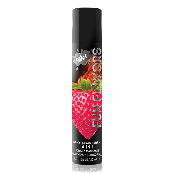 LUB WET FRESA FUN FLAVORS 4 EN 1 - Mi tienda