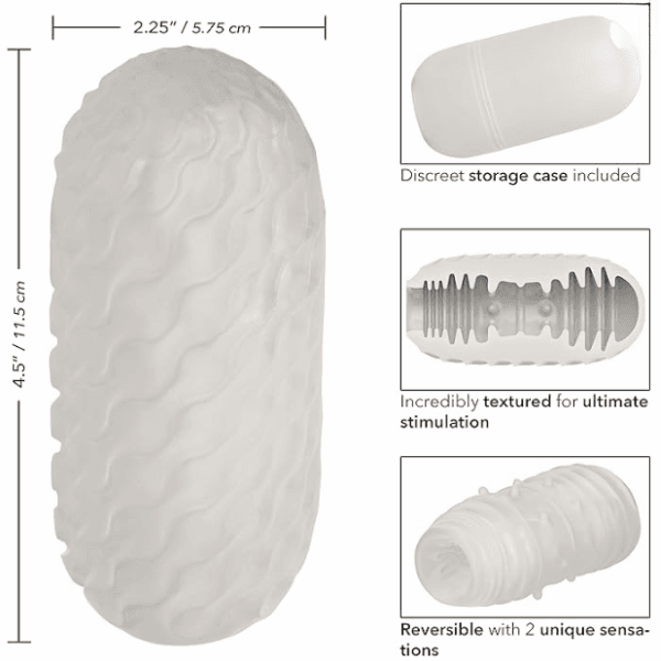BOUNDLESS RIBBED STROKER MASTURBADOR - Mi tienda