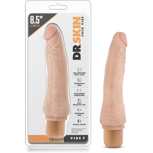 VIBRADOR DR. SKIN VIBE 7 8.5"