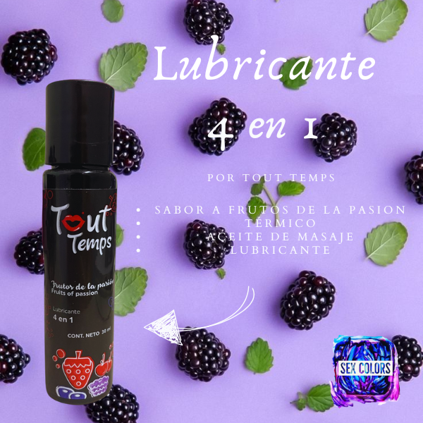 Lubricante Tout Temps Frutos de la pasion 30ml