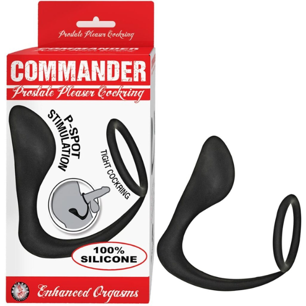 ANILLO CON ESTIMULADOR PROSTATICO COMMANDER
