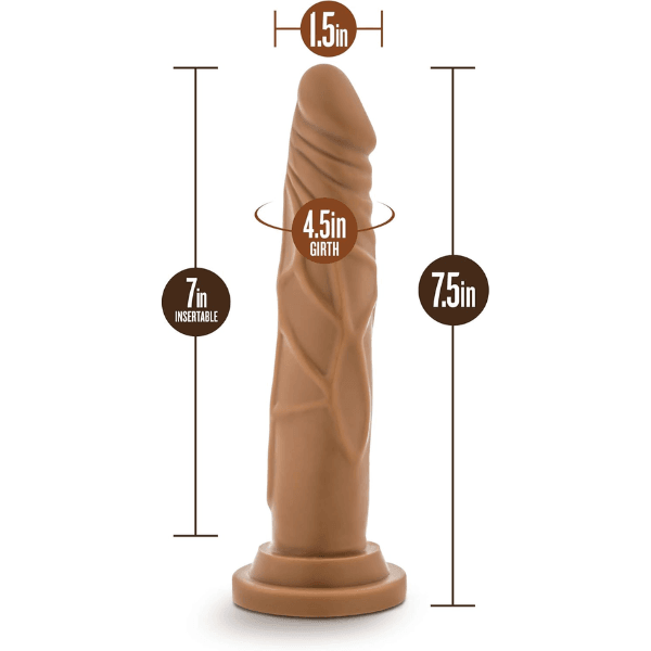 DILDO DR SKIN 7.5 MOCHA - Mi tienda