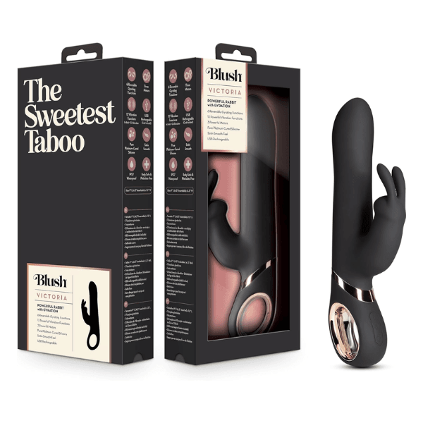 Vibrador de conejo giratorio reversible BLUSH