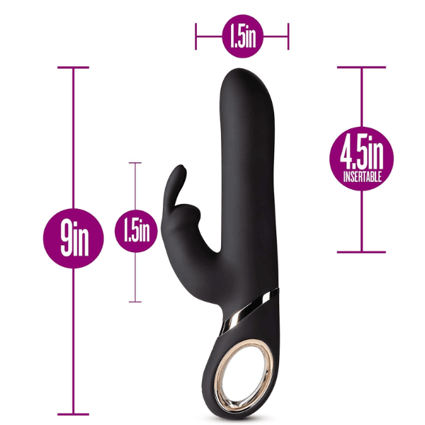 Vibrador de conejo giratorio reversible BLUSH