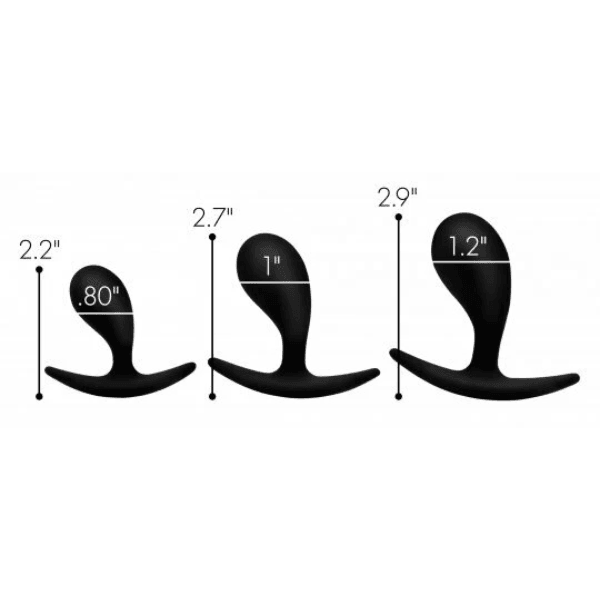PLUG SILICONA CURVOS 3 PZAS MASTER SERIES - Mi tienda