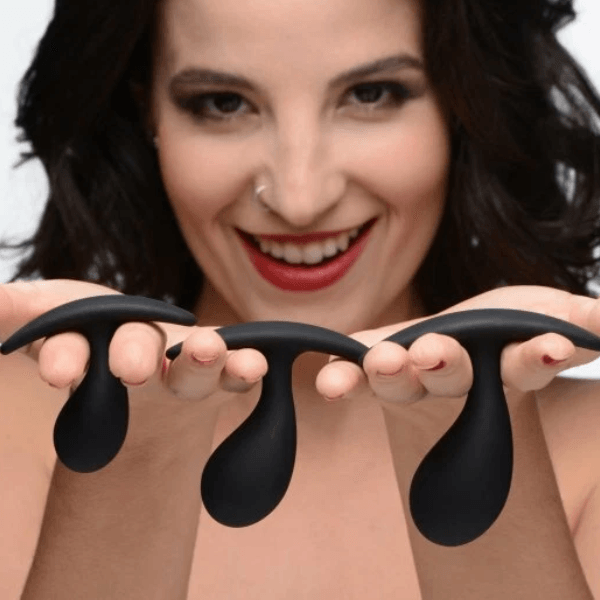 PLUG SILICONA CURVOS 3 PZAS MASTER SERIES - Mi tienda