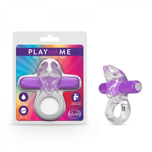 ANILLO VIBRADOR PLAY WITH ME BLUSH MORADO - Mi tienda