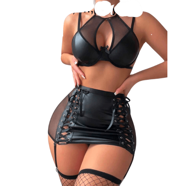 COORDINADO VINIPIEL AJUSTABLE CON LIGUERO - Mi tienda