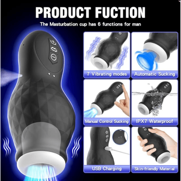 Masturbador electrico y succion TRAINING CUP - Mi tienda