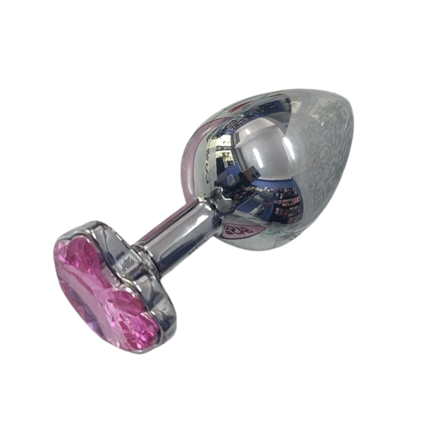 PLUG ACERO INOXIDABLE GATITO ROSA GRANDE