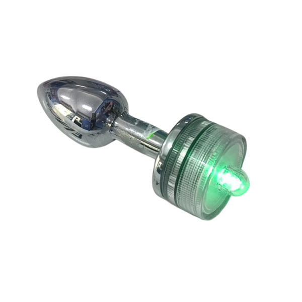 PLUG ACERO INOXIDABLE CON LED CHICO