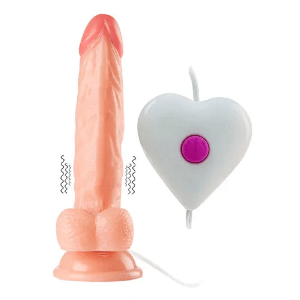 Dildo vibrador realista alambrico