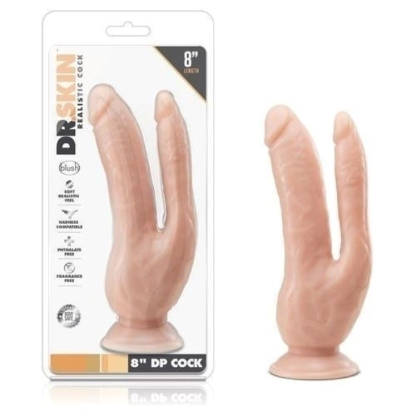 Dildo Consolador Doble Penetración - Dr Skin 8 Dp Cock