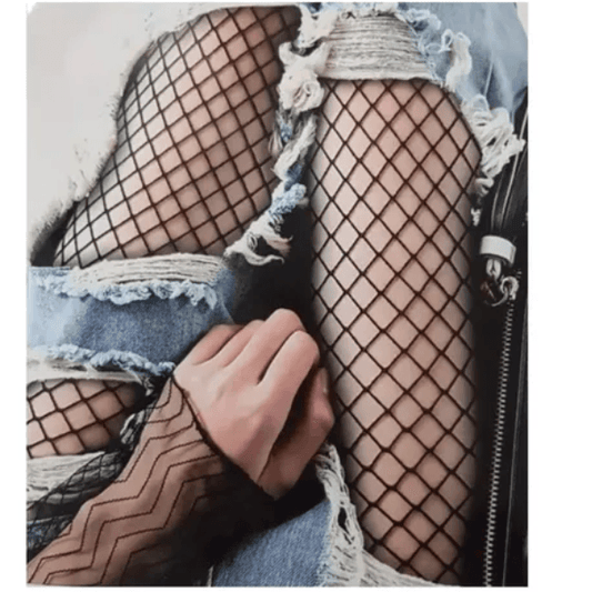 Media Malla Pantalón Negra Hueco Mediano - Mi tienda