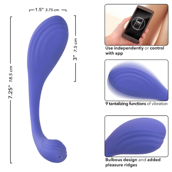 Ejercitador de Kegel CalExotics Connect - Balita de aplicación CalExotics