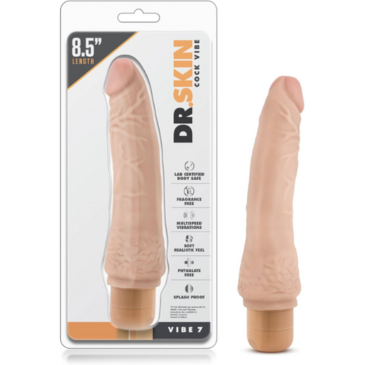 VIBRADOR DR. SKIN VIBE 7 8.5"