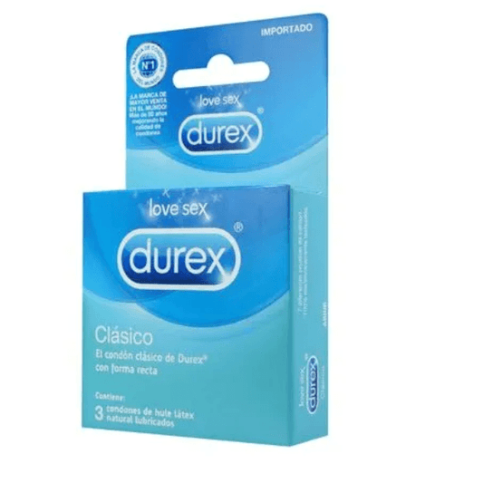 Condones clasicos durex 3 PZAS - Mi tienda