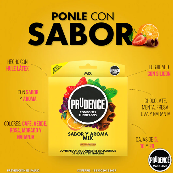 Paquete de Condones Prudence Mix (3)