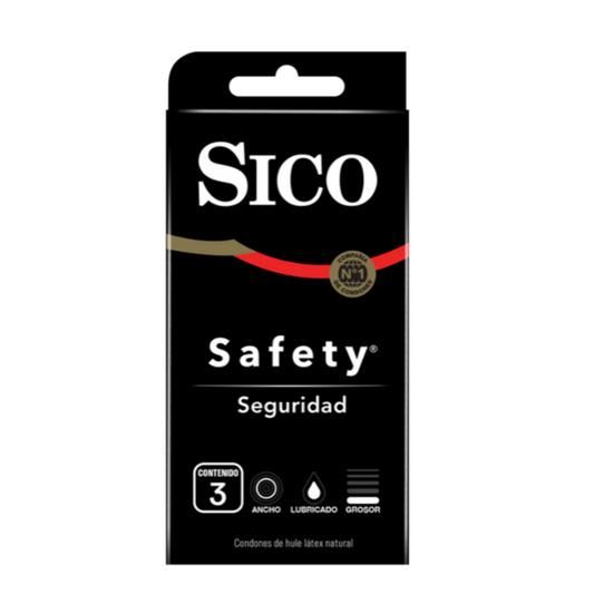 Paquete de Condones SICO- Satefy (3pzas)