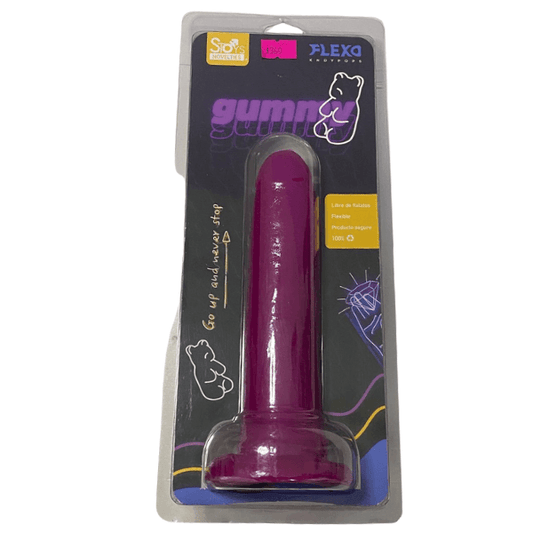 DILDO GUMMY FLEXA - Mi tienda