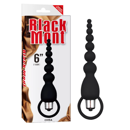 Black Mont Elite Power Beads Anal Bead - Rosario anal con vibración