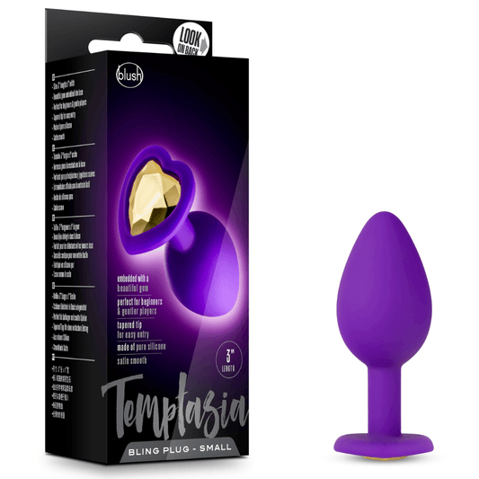 Bling plug small temptasia corazón purple - Mi tienda
