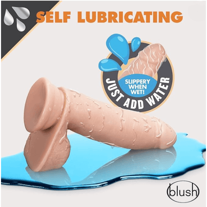 Dr. Skin Glide – Consolador autolubricante de 18 cm con testículos - Mi tienda