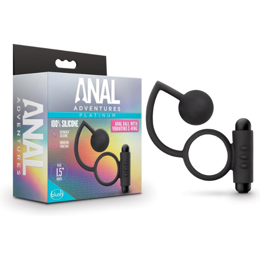 ANAL BALL CON ANILLO VIBRADOR ANAL ADVENTURES BLUSH
