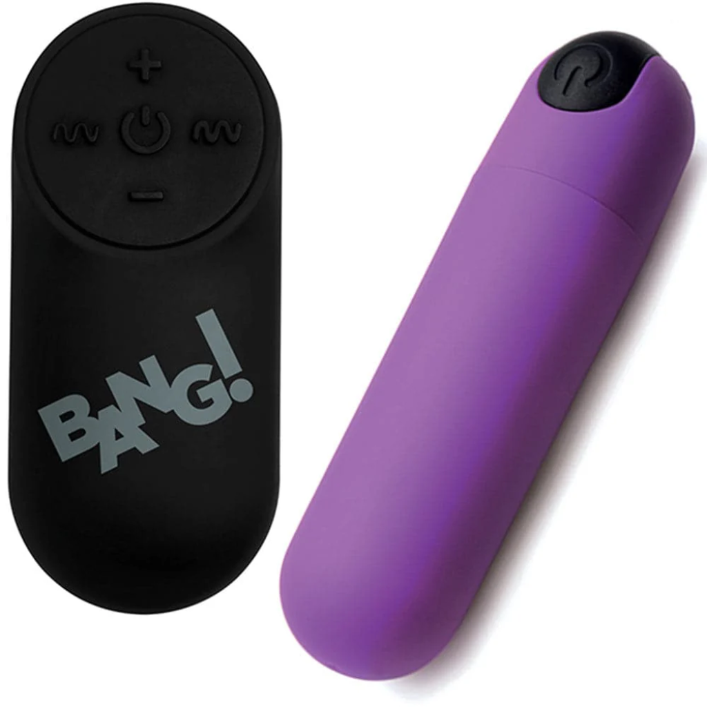 Vibrating Bullet With Remote Control - Purple ( balita vibradora a control remoto Bang)