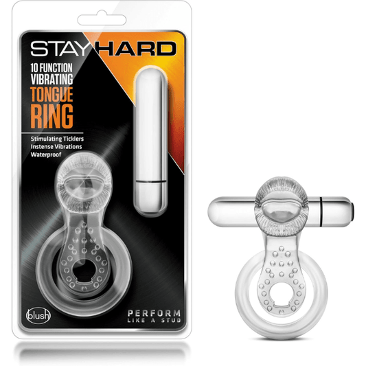ANILLO VIBRADOR STAY HARD BLUSH - Mi tienda