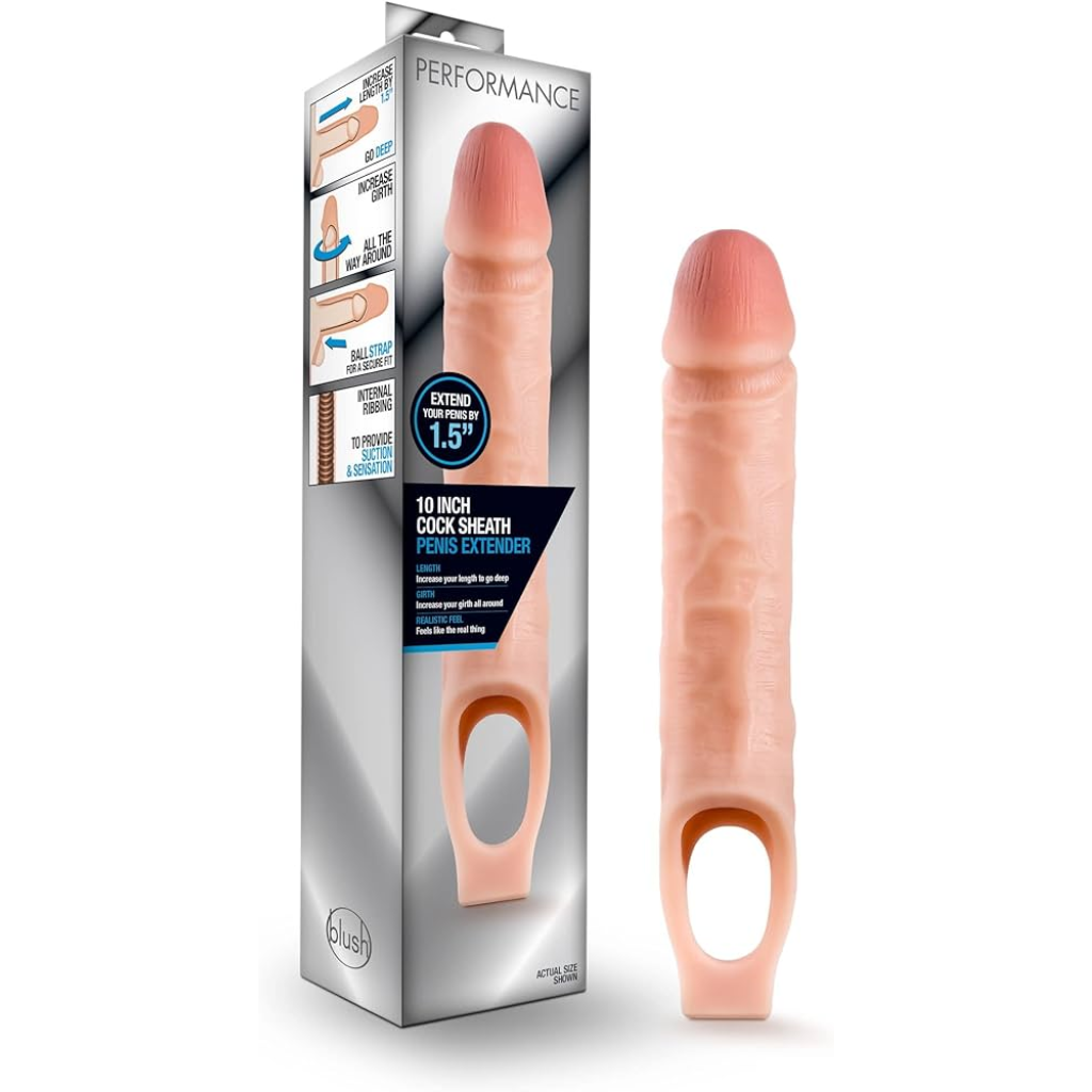 Blush Novelties Performance - 10 Inch Cock Sheath Penis Extender - Extendor de pene