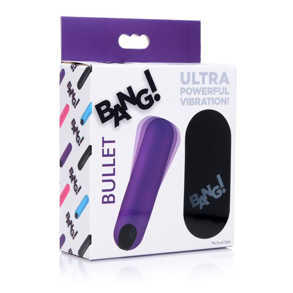 Vibrating Bullet With Remote Control - Purple ( balita vibradora a control remoto Bang)