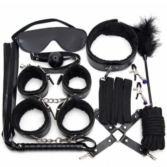 Kit de Bondage Completo - 10 Piezas para Juegos BDSM