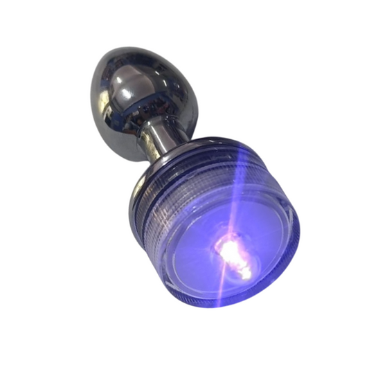 PLUG ACERO INOXIDABLE CON LED CHICO